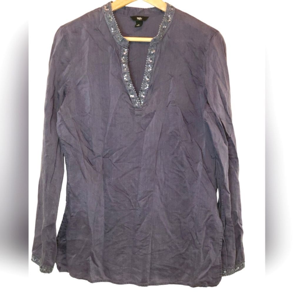 Women's Mossimo Blue Blouse Size Medium